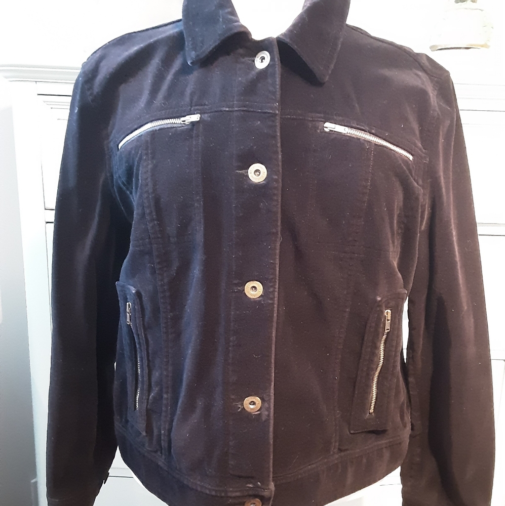 Liz Claiborne Dark Navy Bomber Jacket